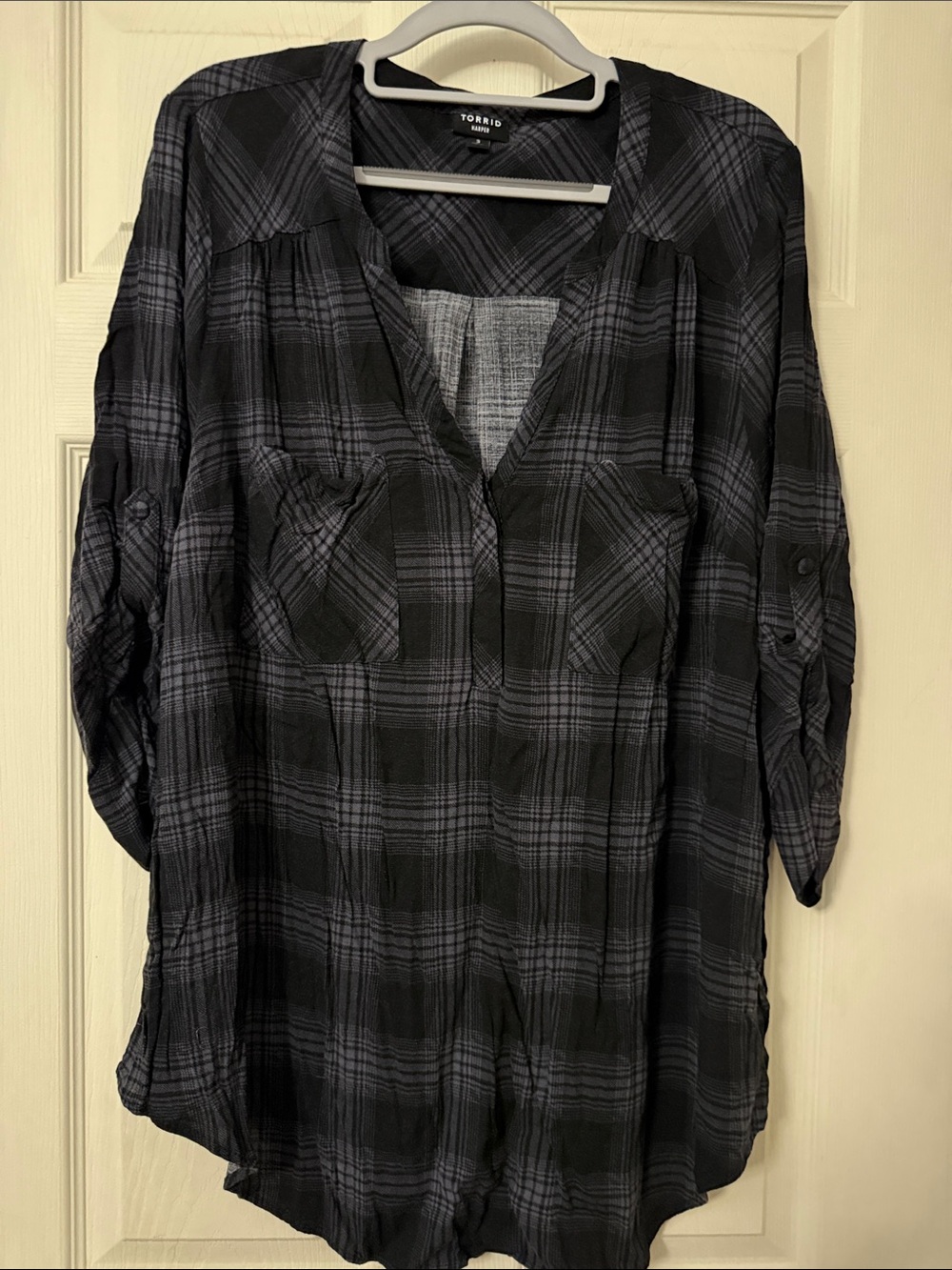 Torrid 3/4 sleeve rayon Harper Sz 3, 3X, 26
